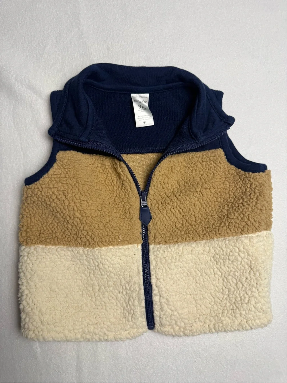 Carter’s Baby Boys Sherpa Fleece Colorblock Vest